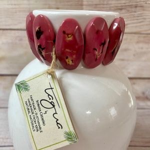 Tagua by Soraya Cedeno Amore Bracelet Pink NWT